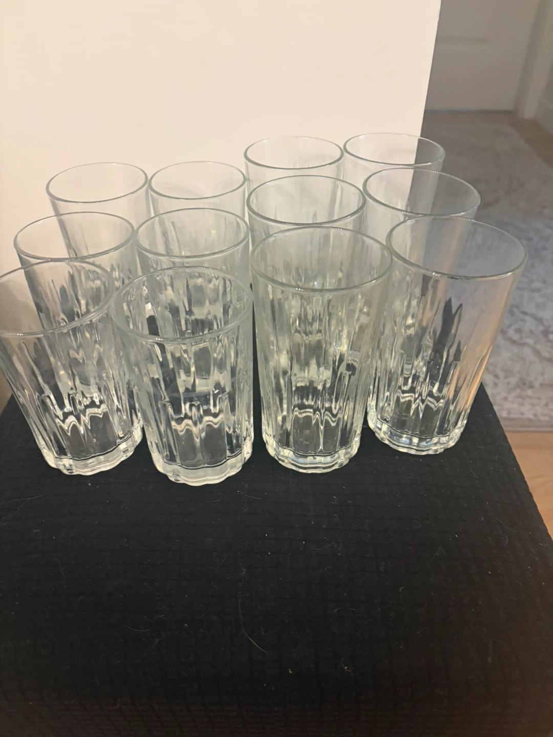 Set of 12 Clear Glass Tumblers - photo 2