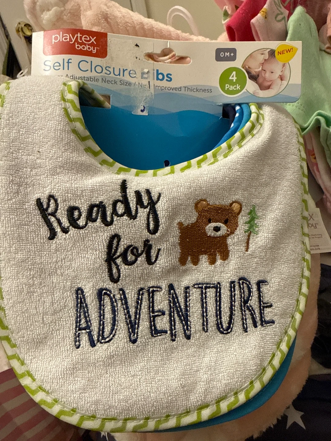 Playtex Baby Self Closure Bibs 4 Pack