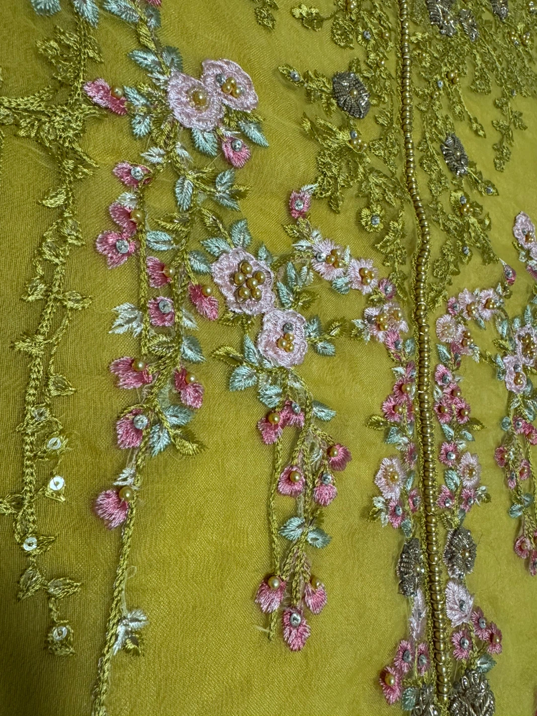 Embroidered Yellow Kurti - photo 5