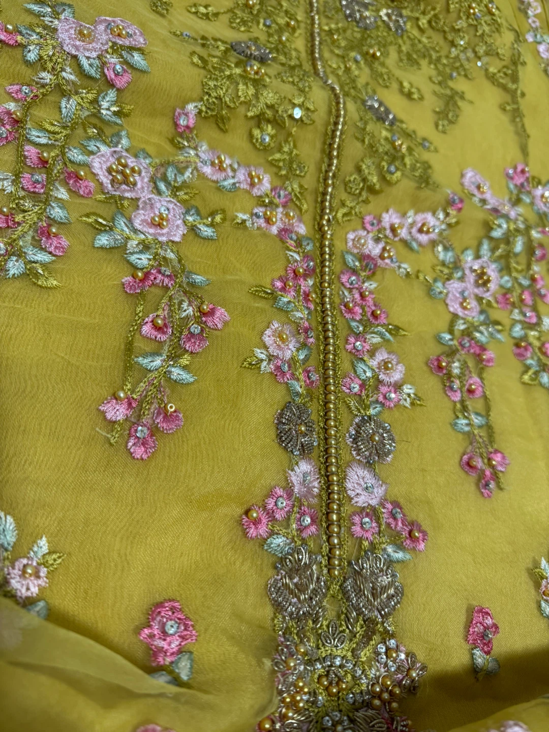 Embroidered Yellow Kurti - photo 2