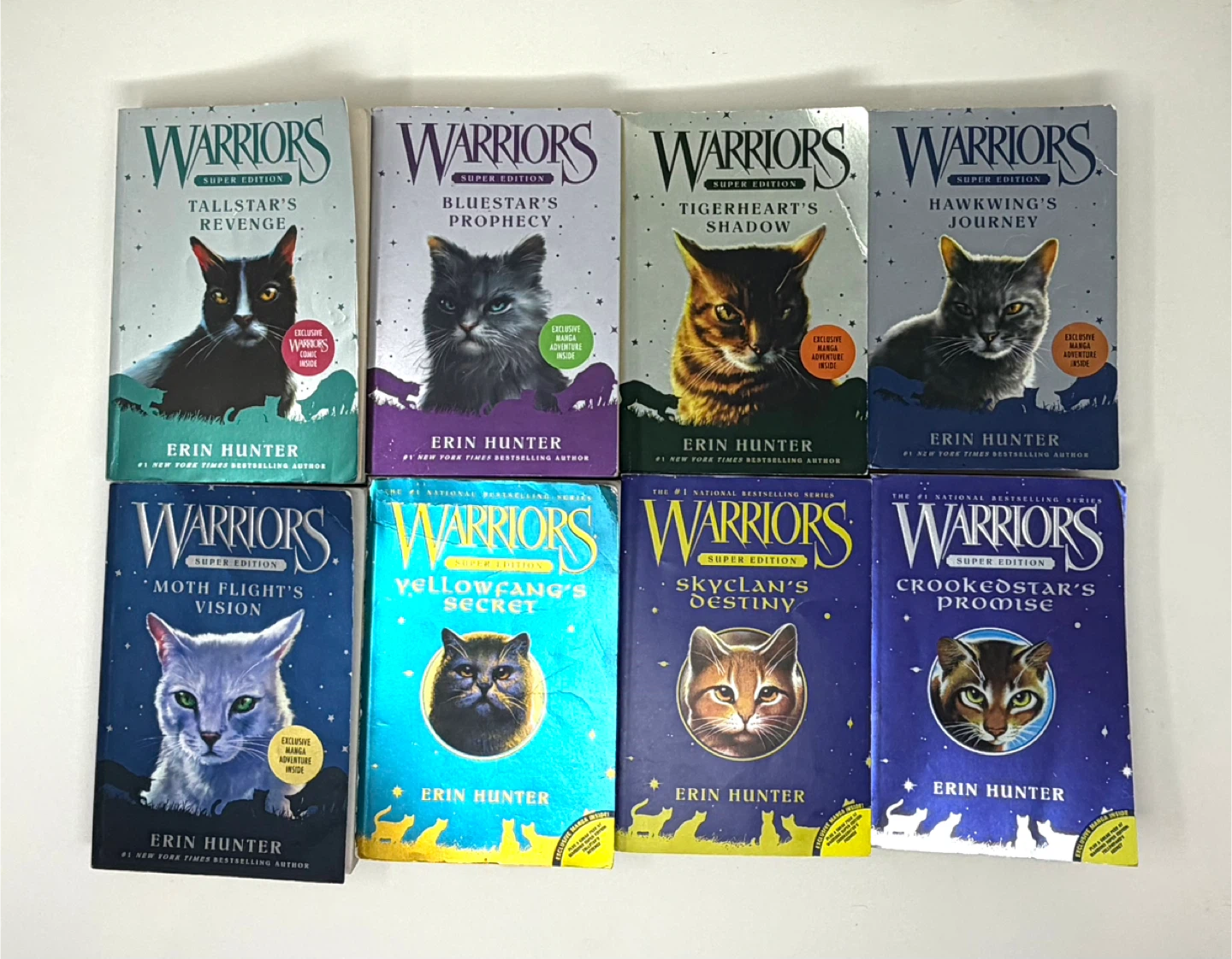 Warriors Super Edition Books by Erin Hunter (8 Books)