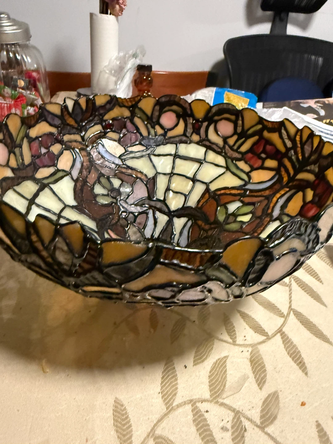 Tiffany Style Stained Glass Lamp Shade - photo 4