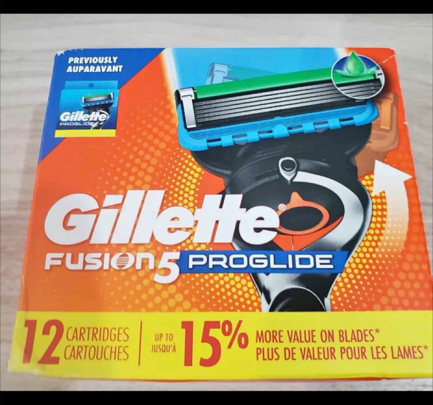Gillette Fusion5 ProGlide Razor Cartridges - 12 Pack
