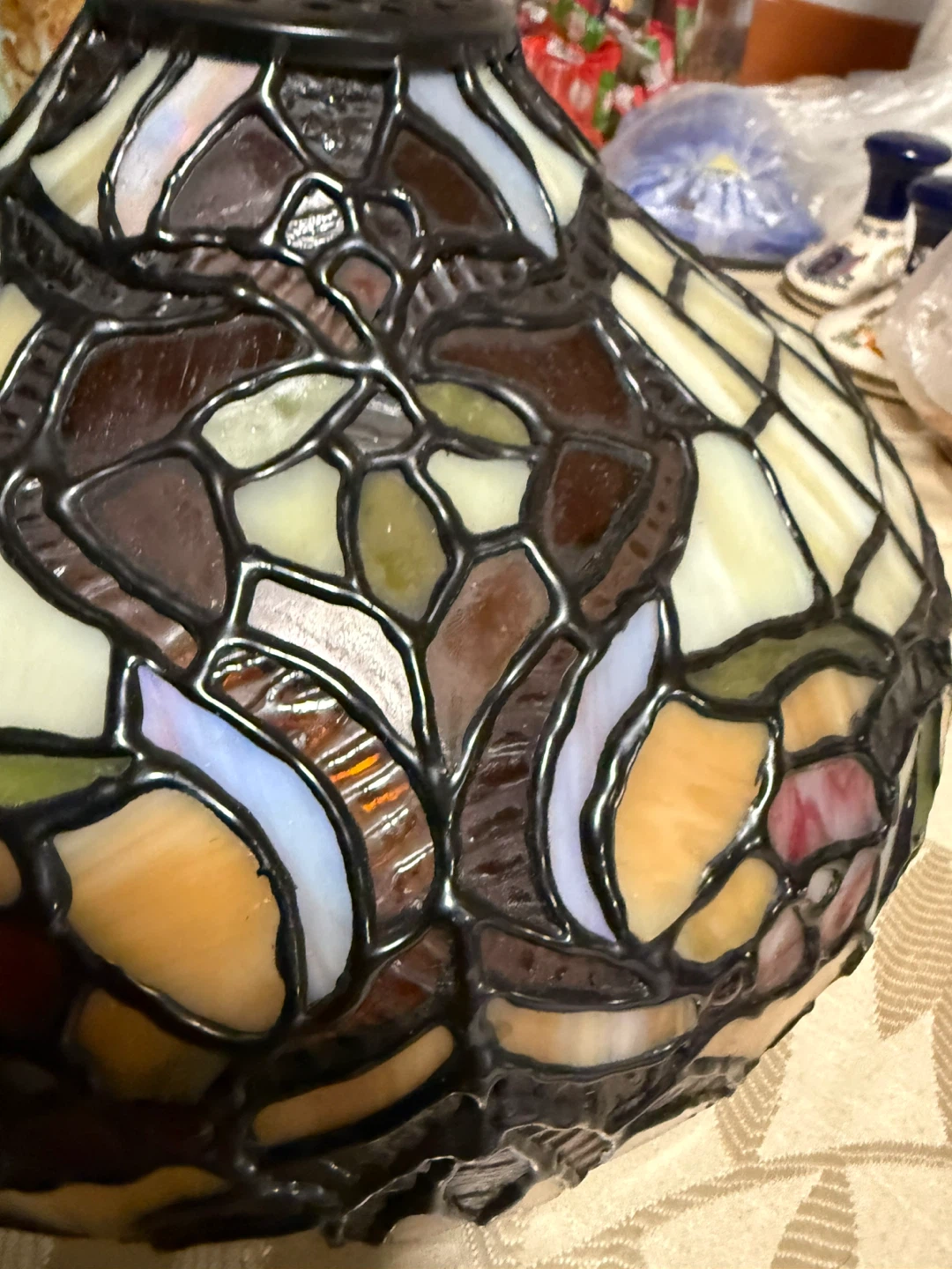 Tiffany Style Stained Glass Lamp Shade - photo 5