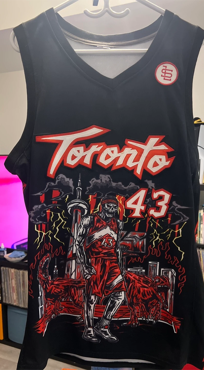 Luc Samanski Toronto Raptors "Spicy-P" Jersey - Size L