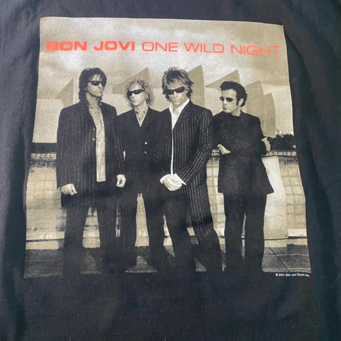 2001 Bon Jovi One Wild Night T-Shirt Size M - photo 2