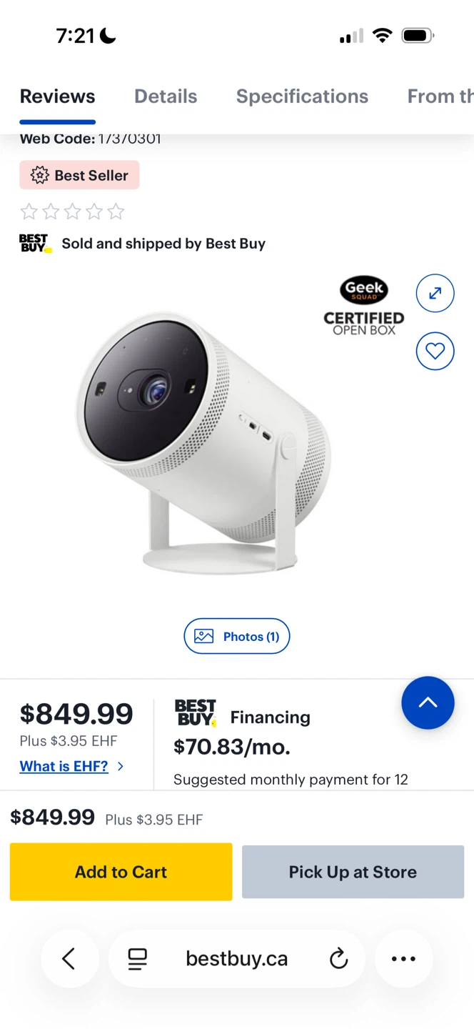 Samsung The Freestyle Portable Projector - photo 2