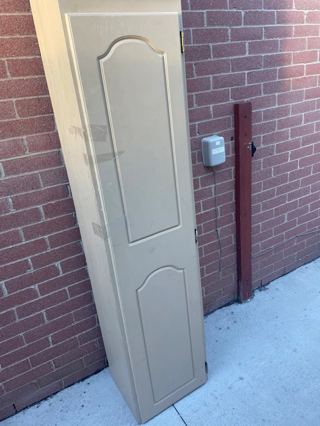 Tall Storage Cabinet - Beige - photo 2
