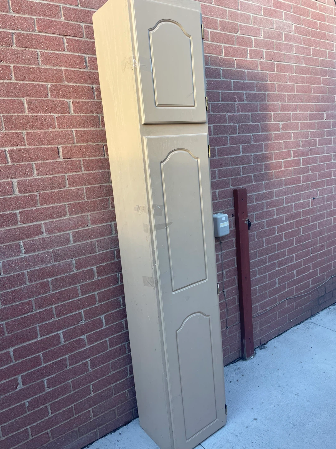 Tall Storage Cabinet - Beige - photo 3