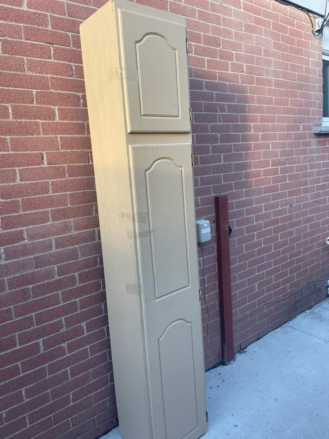 Tall Storage Cabinet - Beige