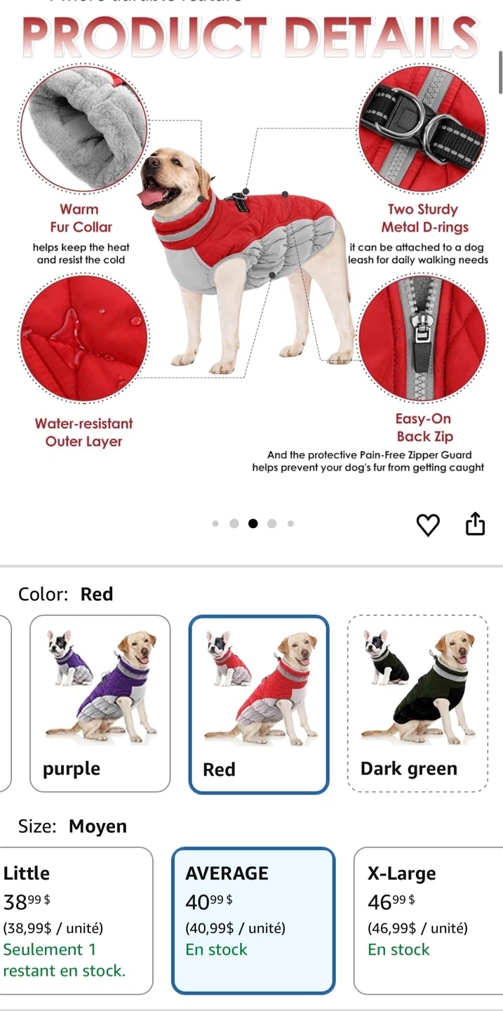 Red Dog Winter Coat - photo 3
