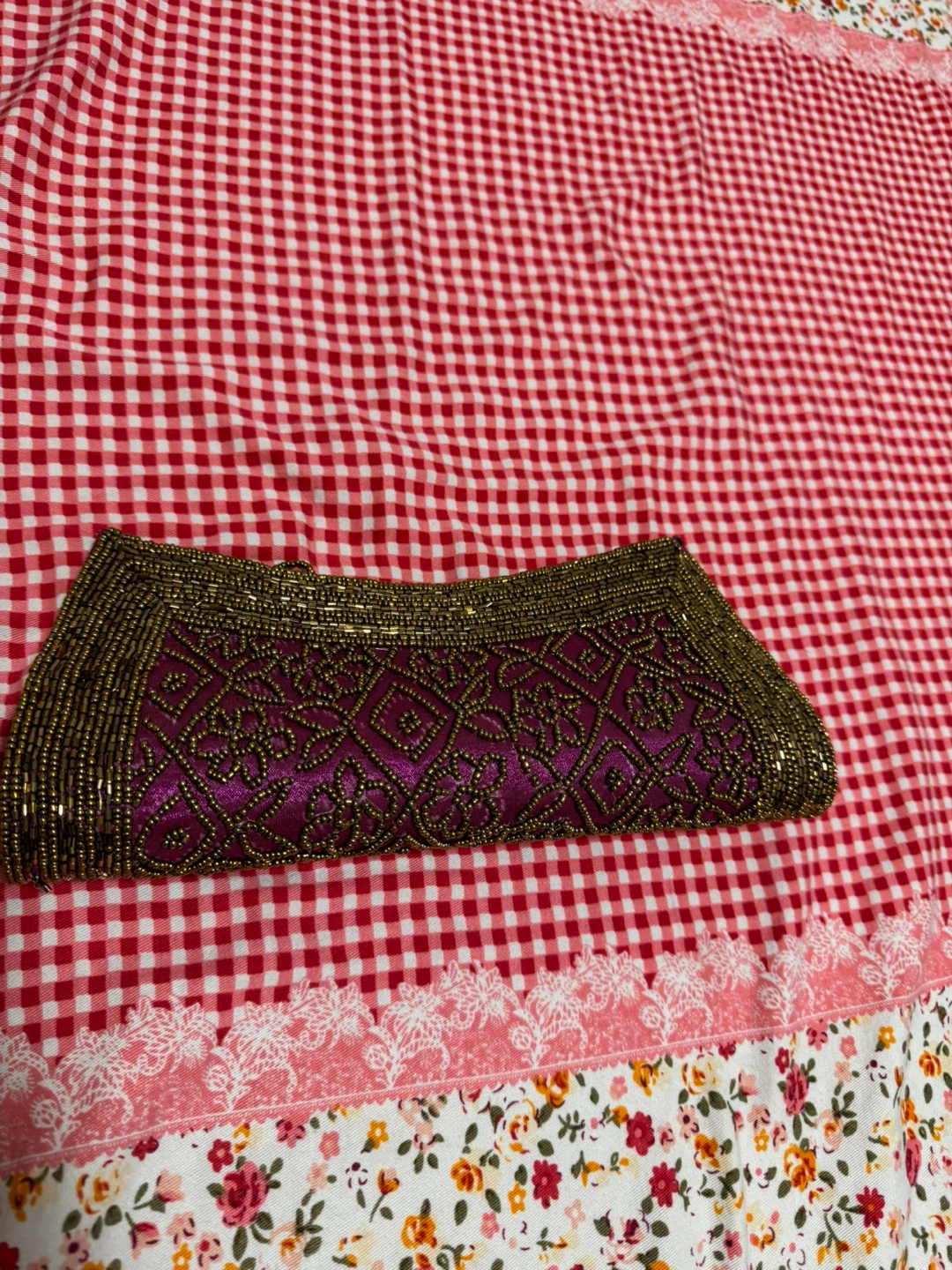 Beaded Clutch Purse with Handle - photo 4