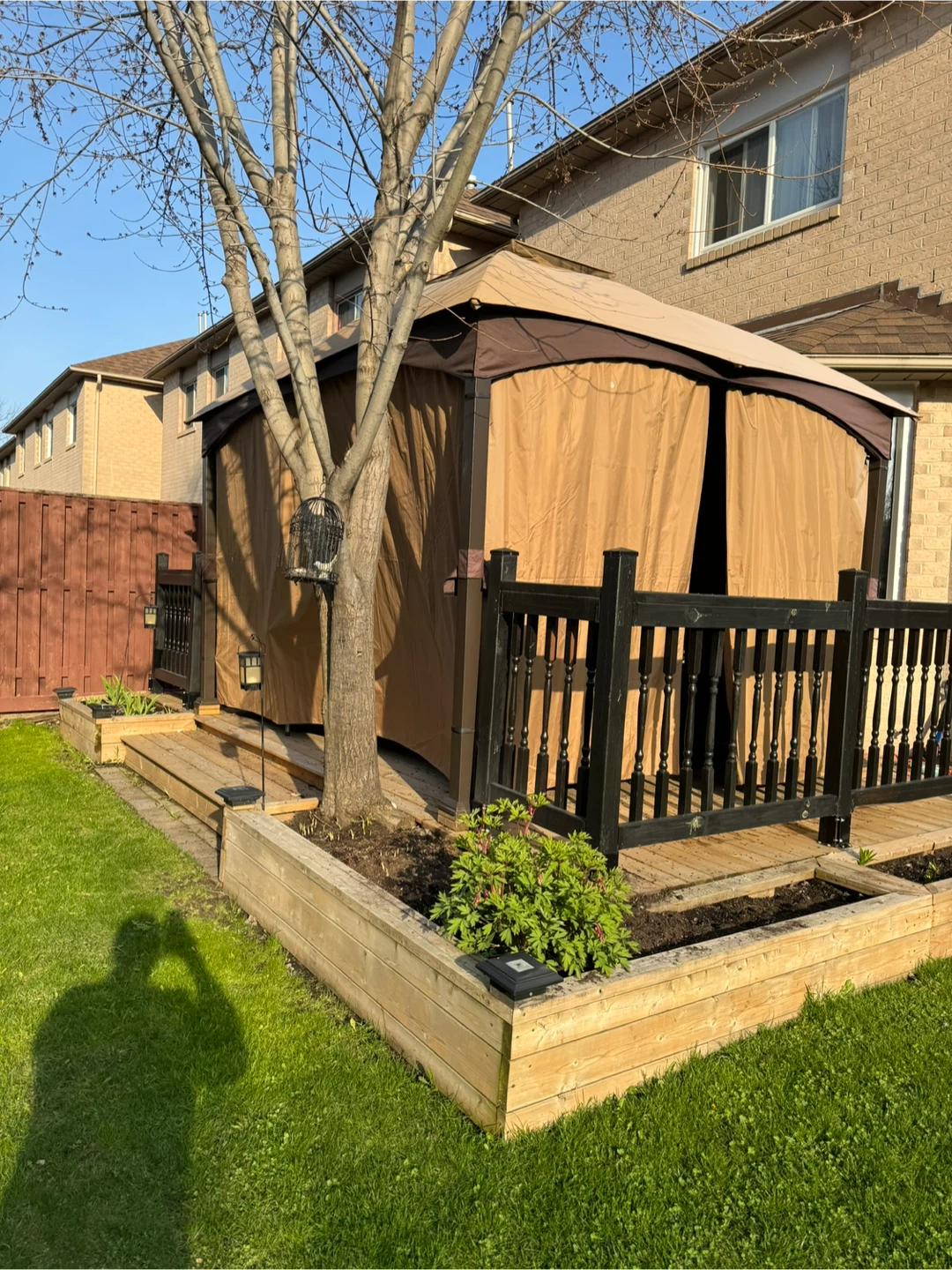 Gazebo Canopy with Curtains