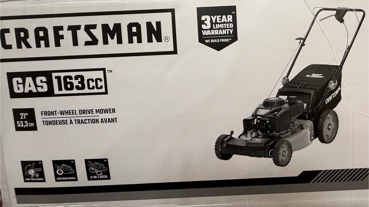 Craftsman Gas 163cc Front-Wheel Drive Mower - photo 4