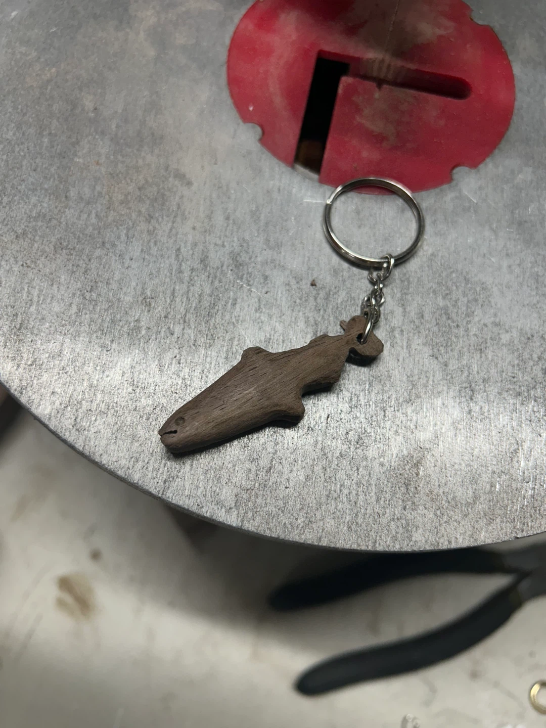 Wooden Fish Keychain