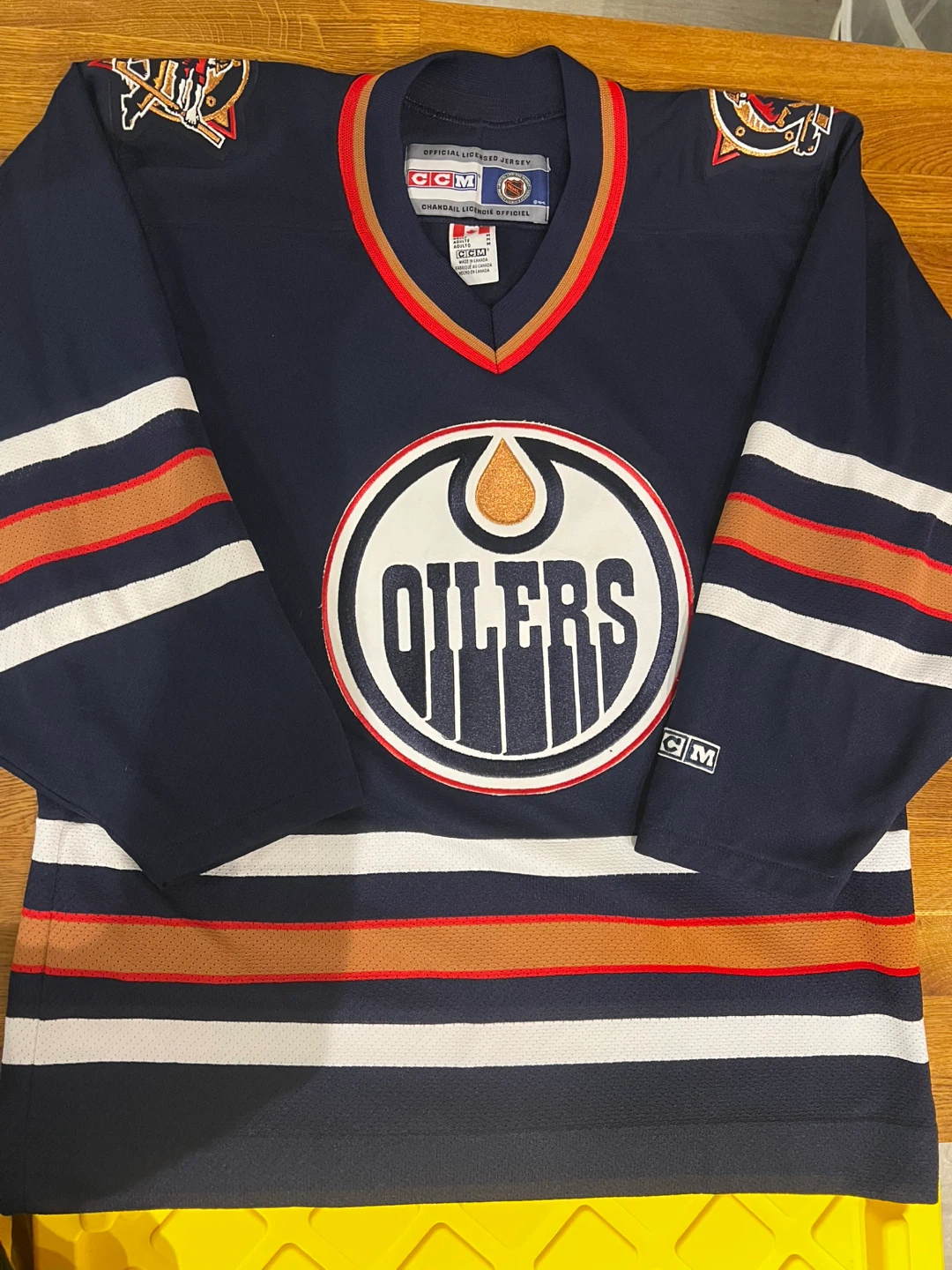 Vintage 2000’s CCM Edmonton Oilers Hockey Jersey
