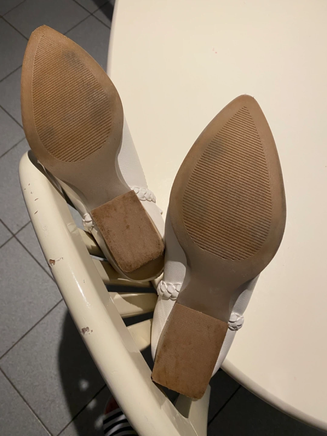 Dolce Vita White Leather Western Boots Size 10 - photo 5