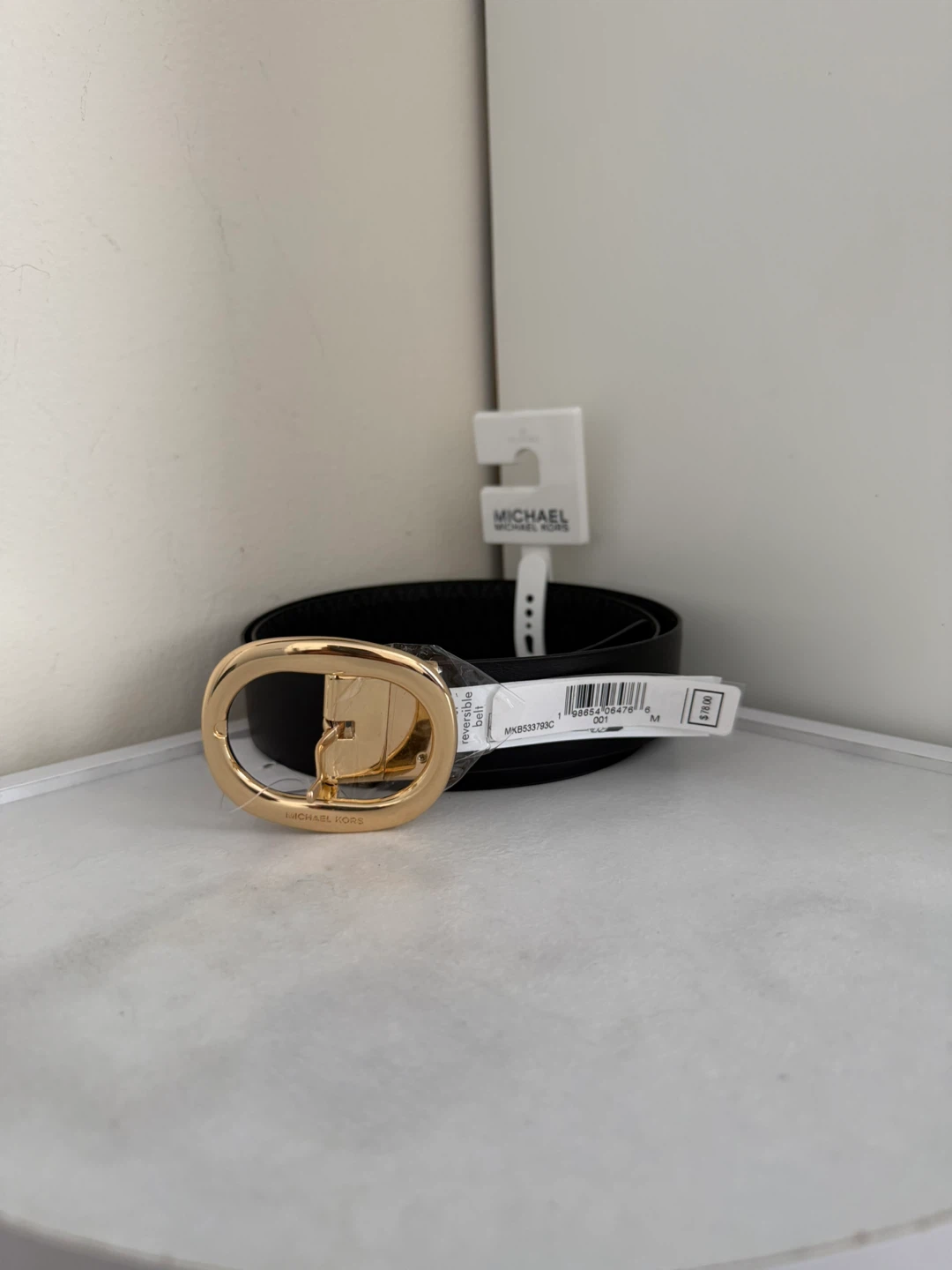 Michael Kors Reversible Belt with Gold Buckle - photo 2
