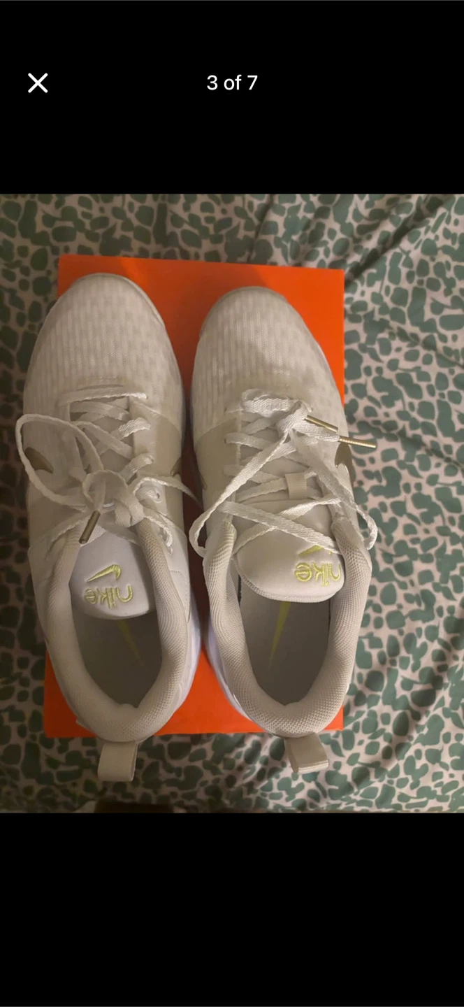 Nike Women's White & Gold Athletic Shoes - photo 4
