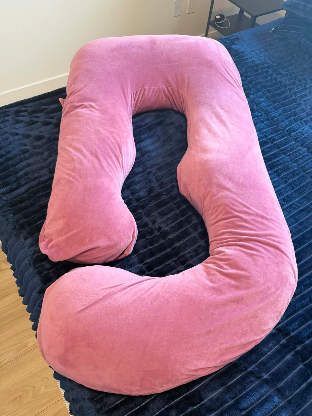 Pink U-Shaped Nursing Pillow