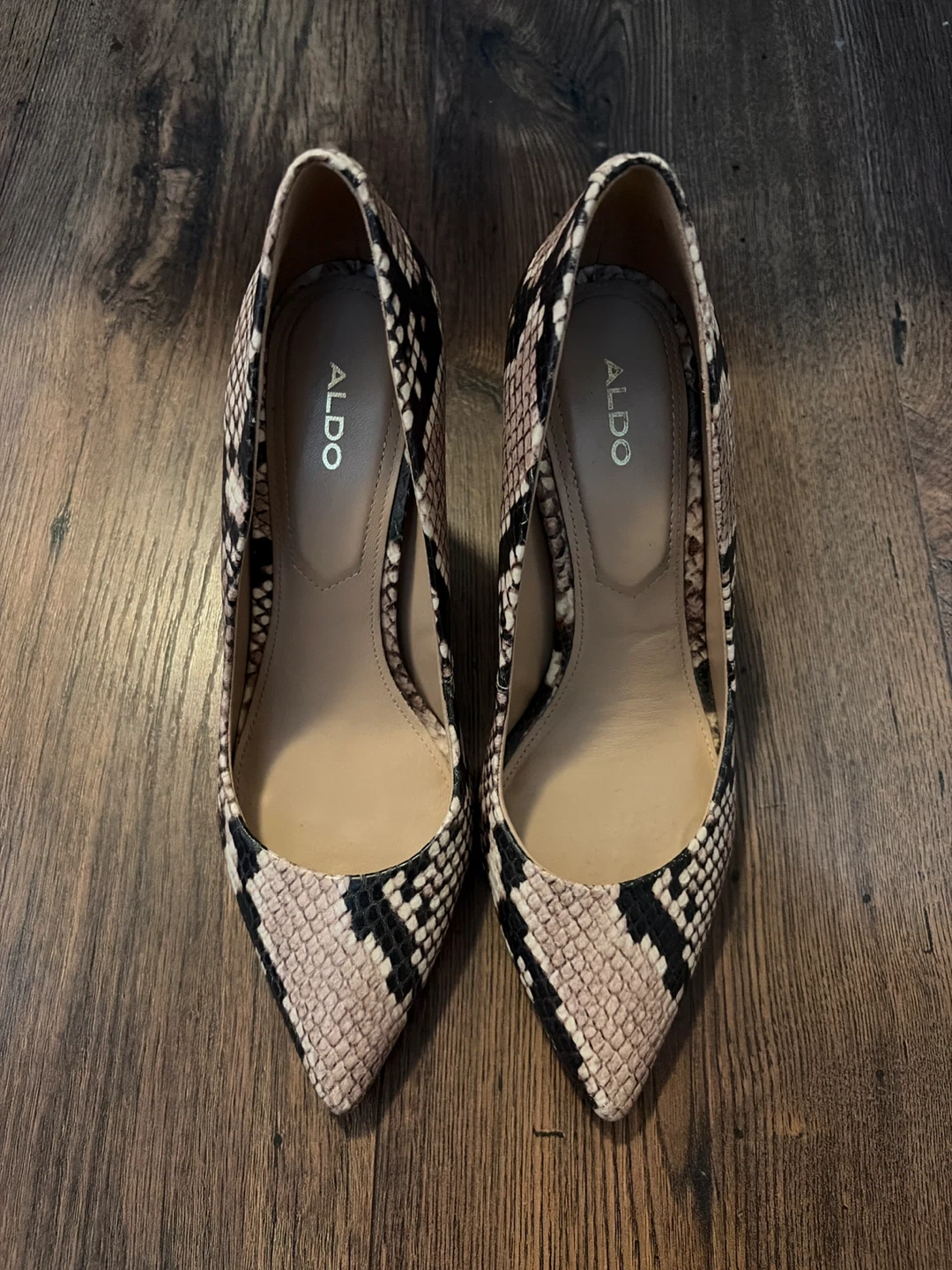 ALDO Women's Snake Print Heels Size 6.5