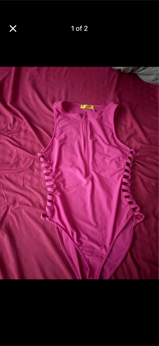 Pink Cutout One-Piece - photo 2