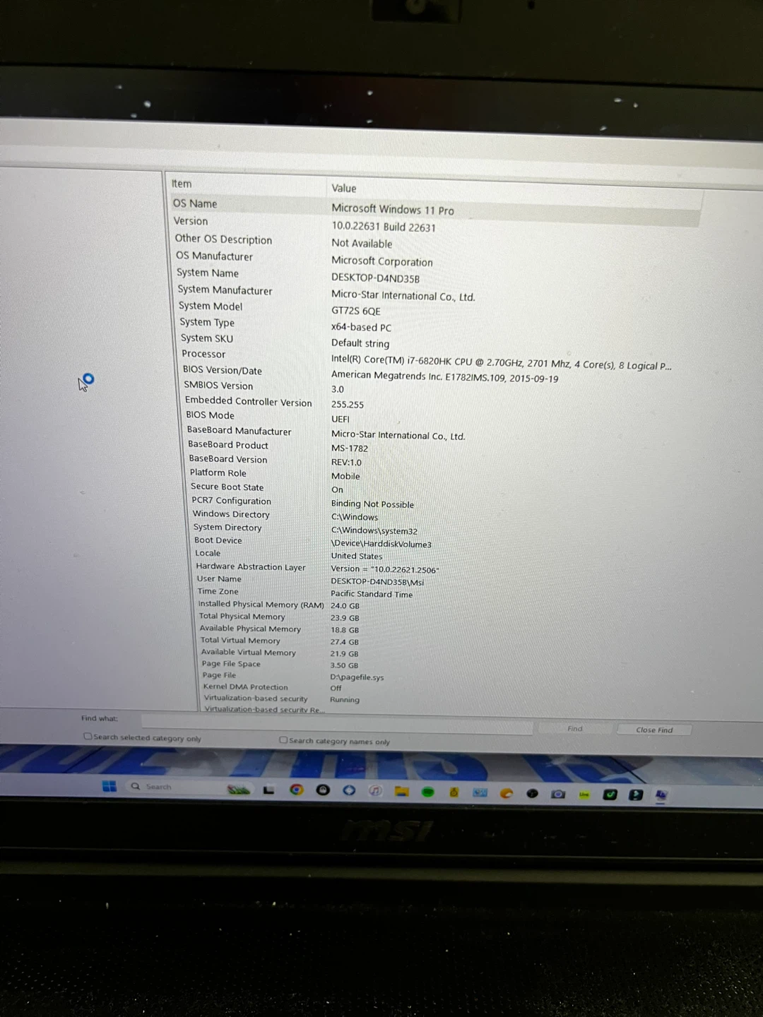MSI GT72S 6QE Dominator Pro G Gaming Laptop 24GB RAM Win11 Pro - photo 4