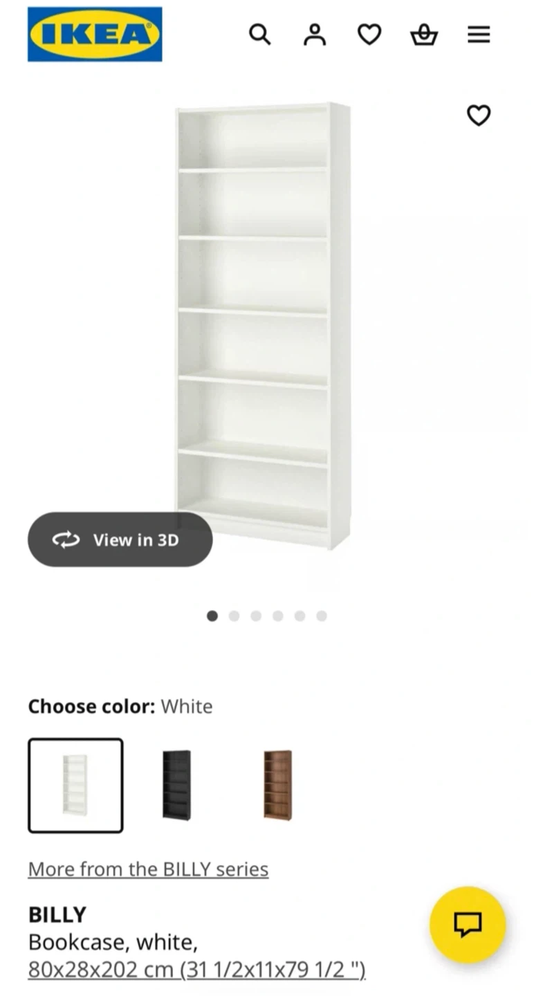 IKEA Billy Bookcase - White - photo 2