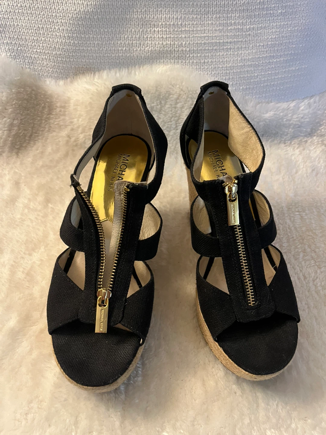 Michael Kors Black Wedge Espadrille Sandals - photo 3