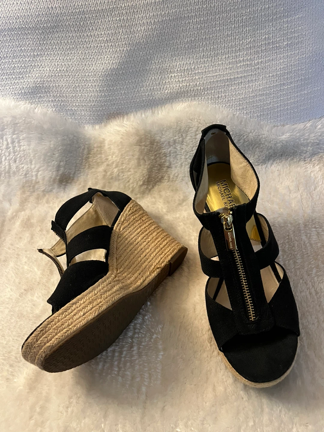 Michael Kors Black Wedge Espadrille Sandals - photo 4