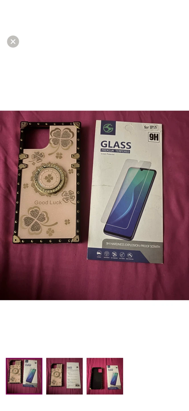 Phone Case with Screen Protector for iPhone 15