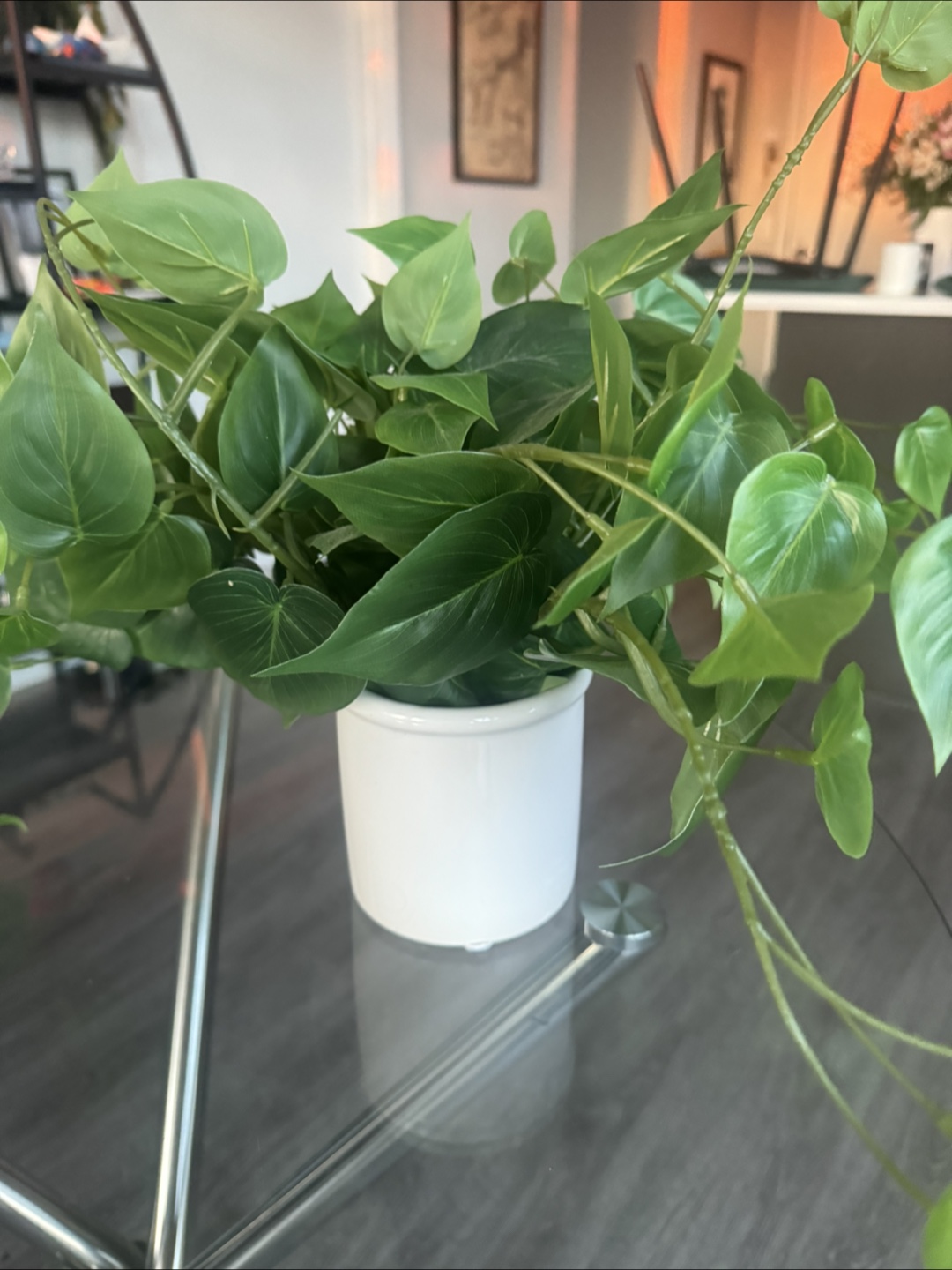 Artificial Pothos Plant in White Pot🧡 - photo 2