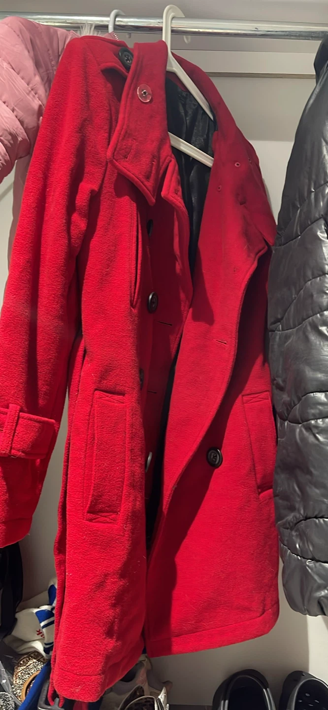 Women's Red Peacoat - photo 2
