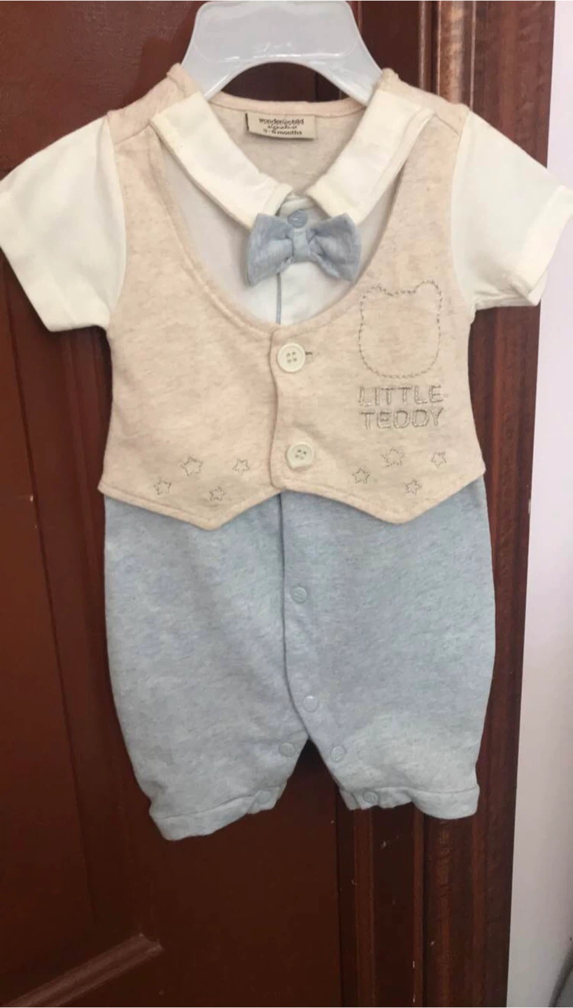 Wonderkids "Little Teddy" Baby Boy Romper🧡 - photo 2