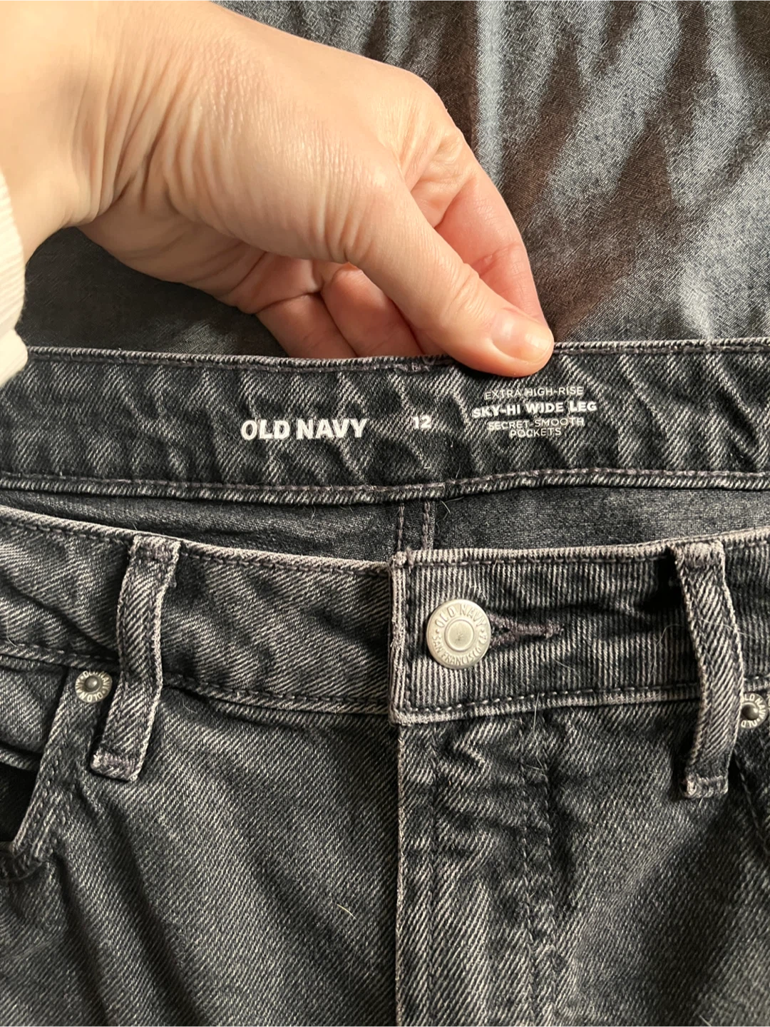 Old navy Sky-Hi Wide leg jeans, size 12 - photo 3