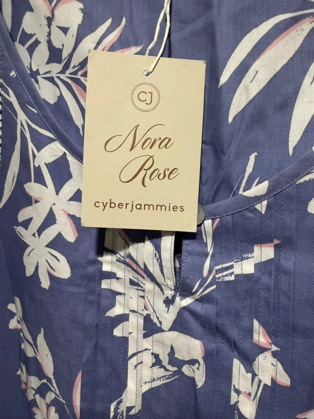 Nora Rose Blue Bird Print Long Nightdress - photo 4