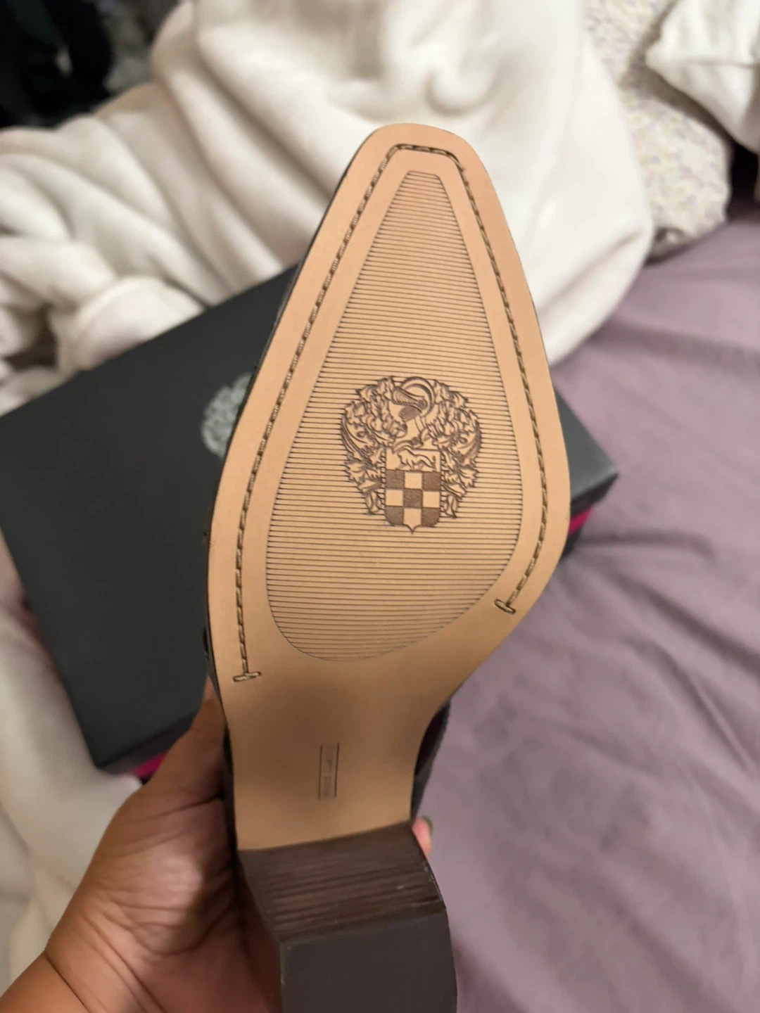 Vince Camuto Snake Print Heeled Mules - photo 3