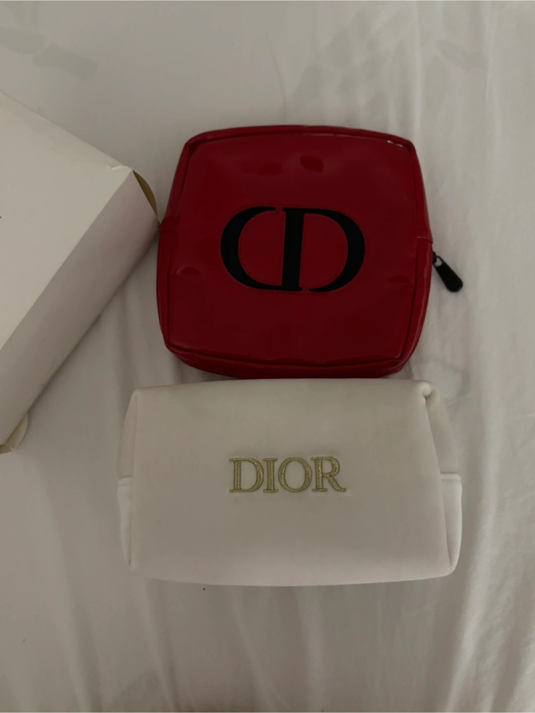 Dior Makeup Bags - Red & White