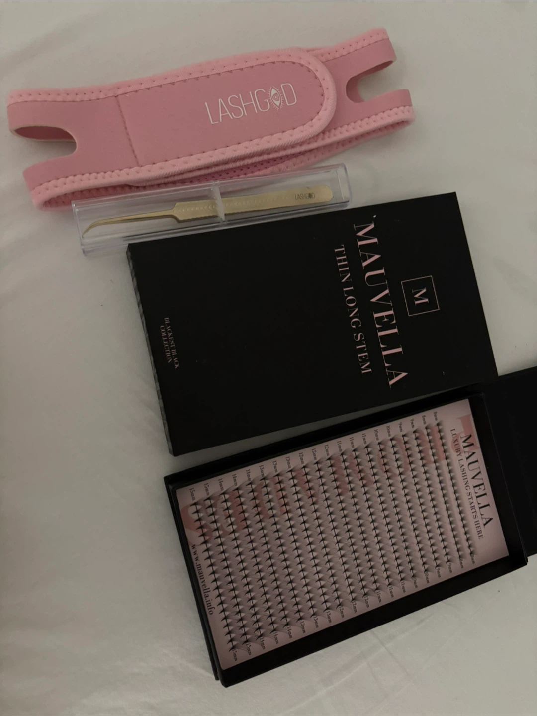 Mauvella False Lashes & LashGod Headband