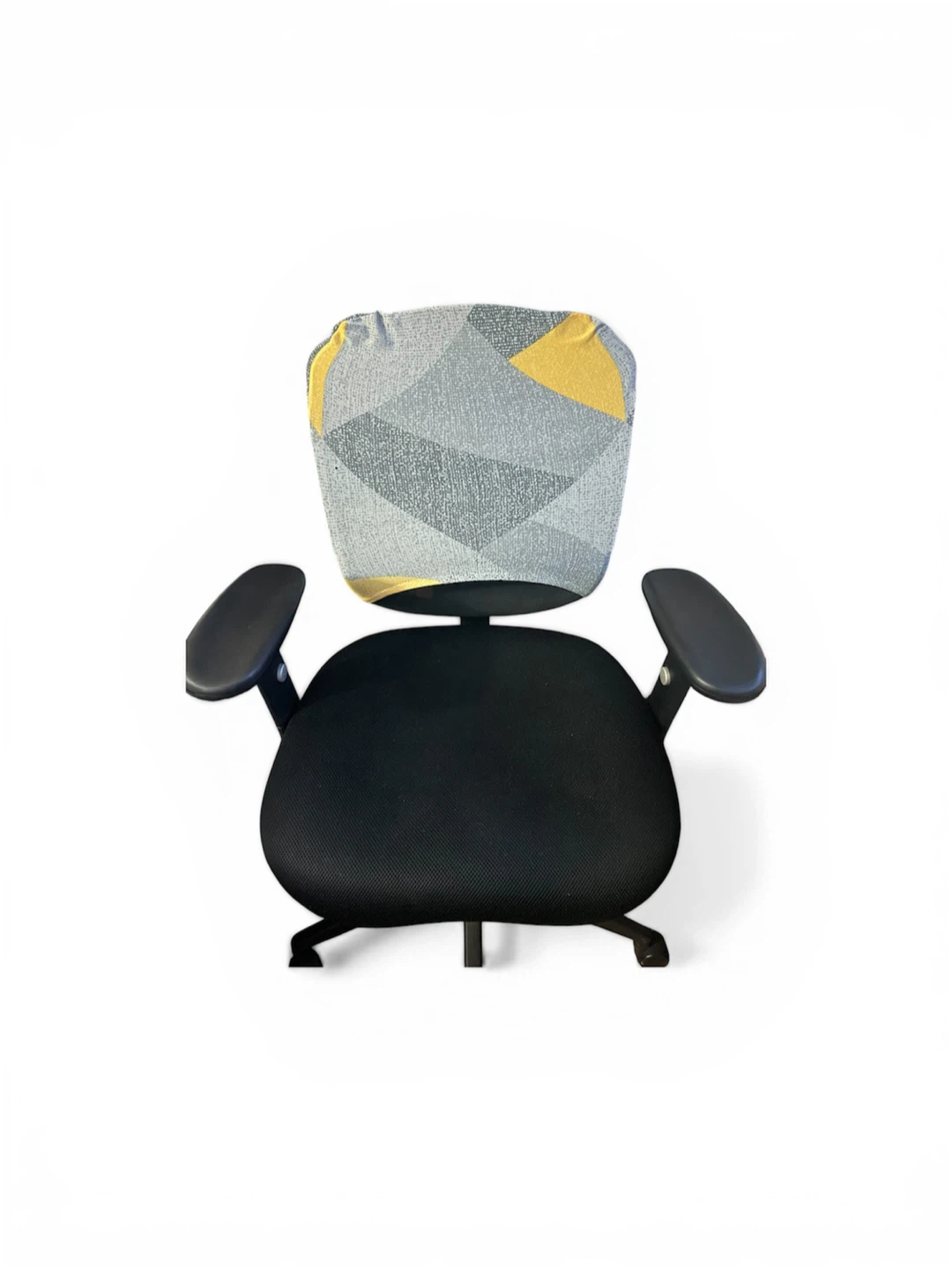 Black Mesh Office Chair with Armrests - photo 3