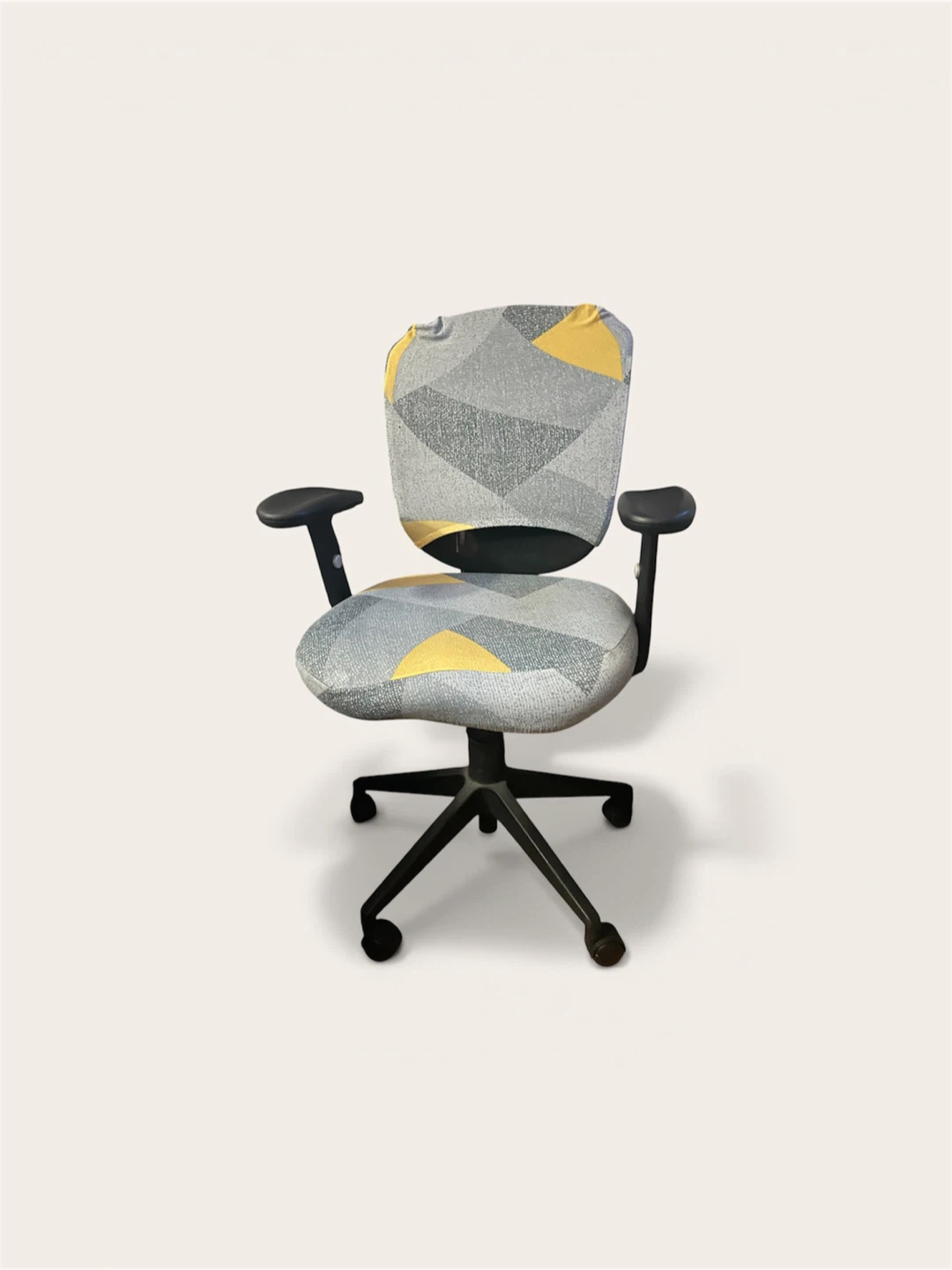 Black Mesh Office Chair with Armrests