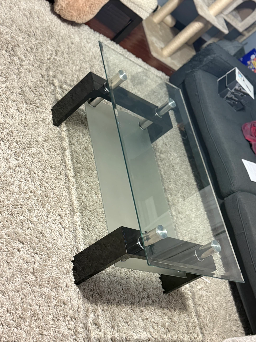 Glass Coffee Table with Modern Design
