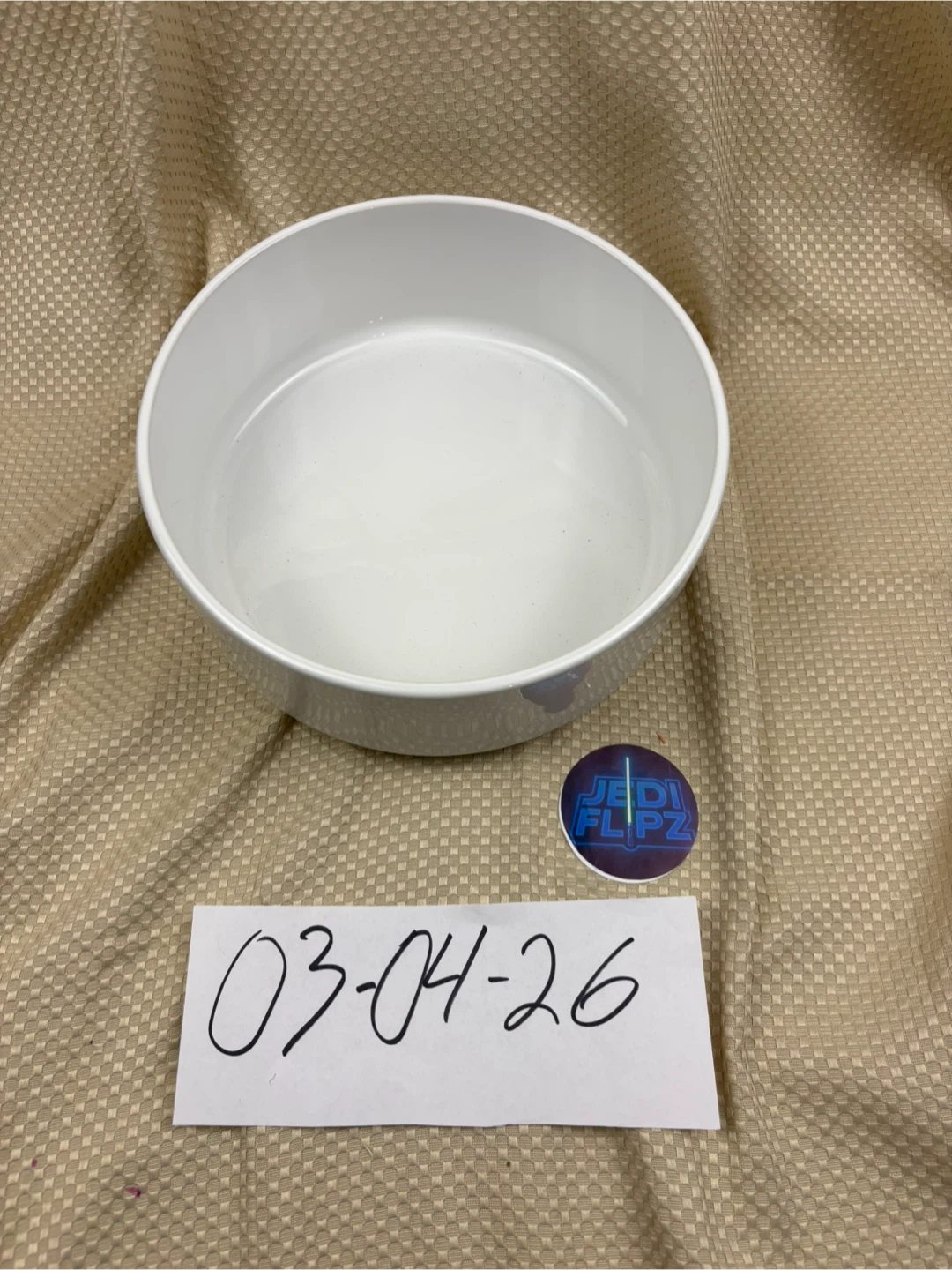 Large White Ceramic Bowl 10” wide 4 inches deep made in Portugal