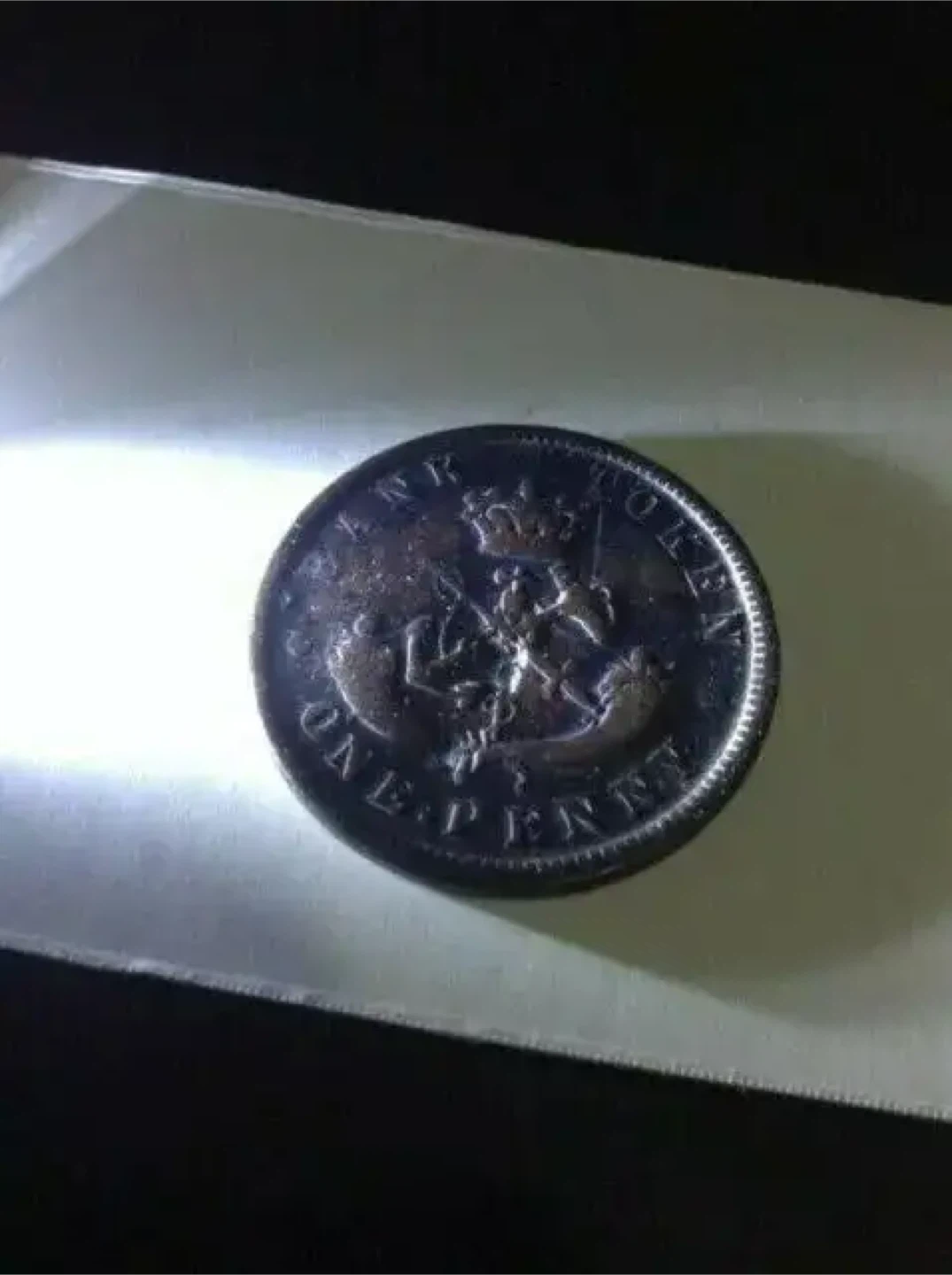 Rare Antique 1852 Bank of Upper Canada coin