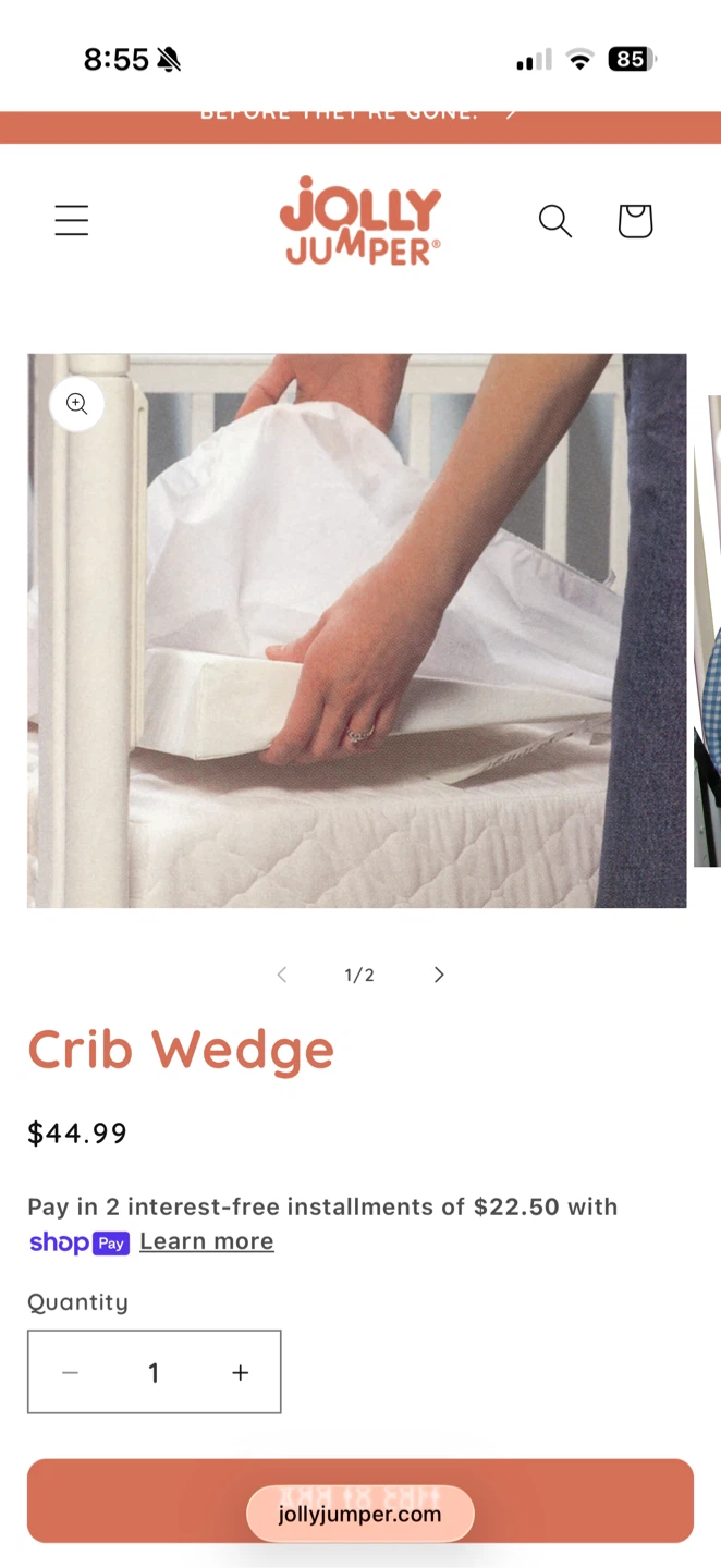 Jolly Jumper Crib Wedge - photo 3