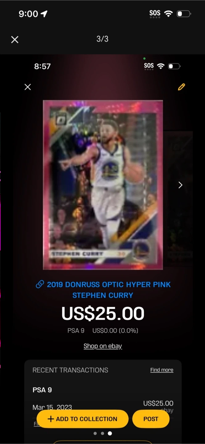2019-20 Donruss Optic Stephen Curry Pink Basketball Card - photo 3