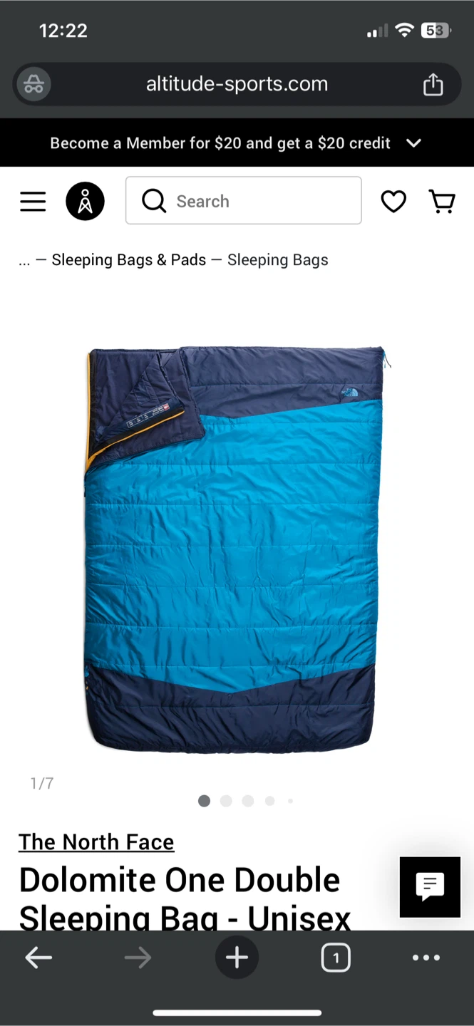 North Face Dolomite One Double Sleeping Bag - Unisex - photo 2