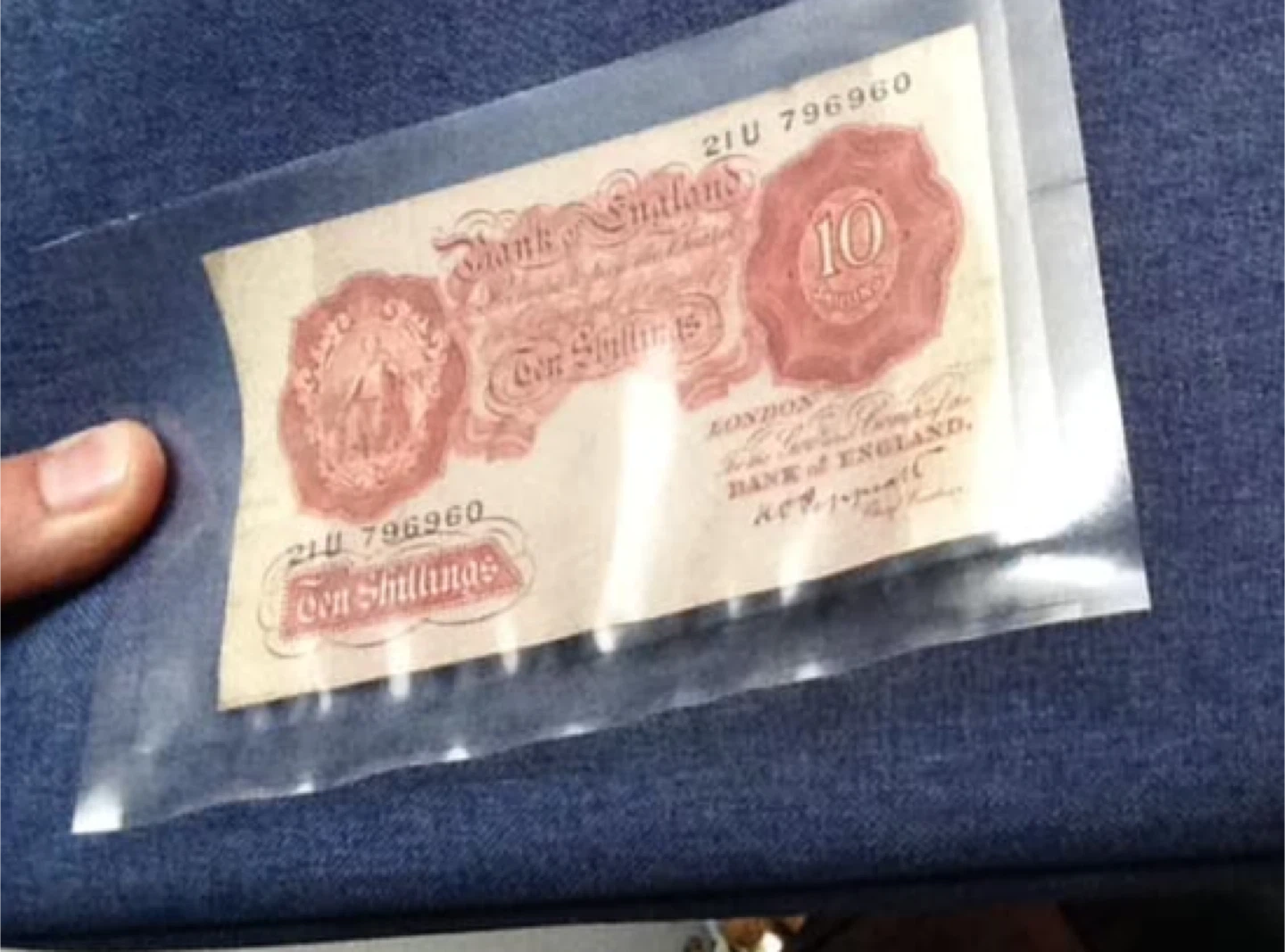 Antique WW2 era British banknote