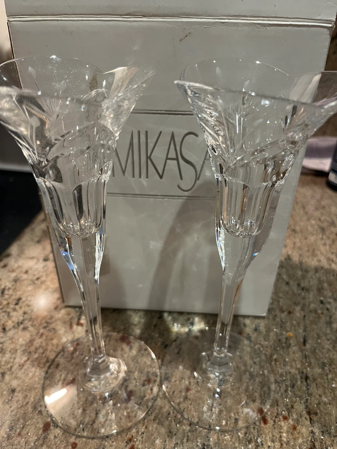 Mikasa Crystal Candlestick Holders (Set of 2) - photo 4