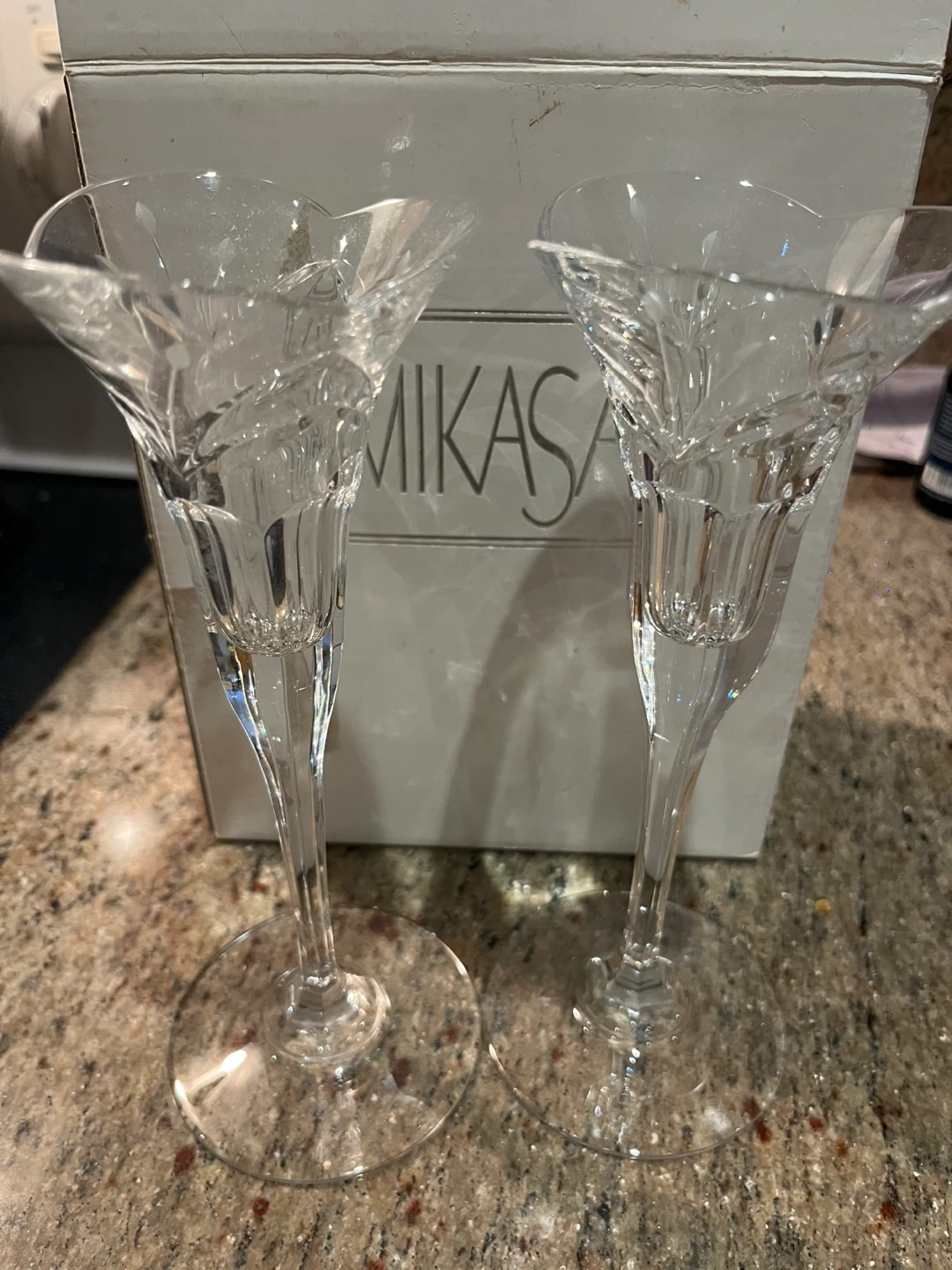 Mikasa Crystal Candlestick Holders (Set of 2)